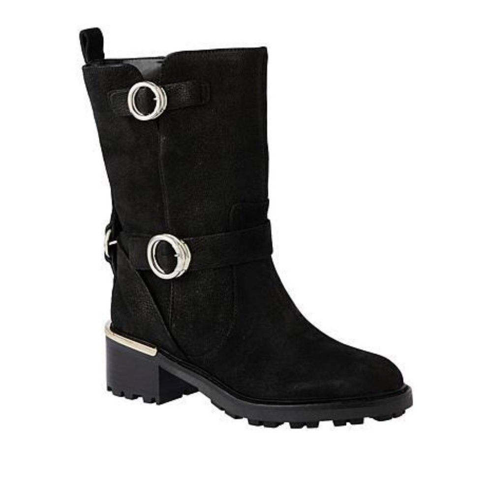 NEW Camuto Black Women's Kerivini Boots Moto 6M 8M 8.5W 9M 9.5M 1OM 10W 12M